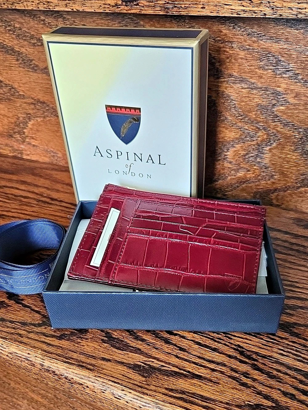Aspinal of London Logo-Embossed Zipped Leather Coin and Card Holder